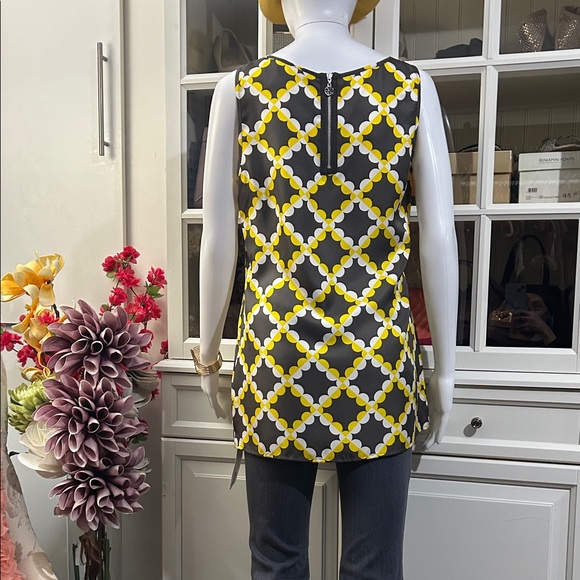 Tory Burch Yellow, grey, and white  Patterned Tank Top - Picture 11 of 16